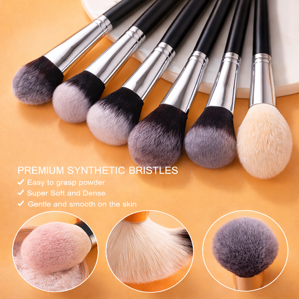 BEILI 20 Pcs Super Soft Makeup Brush Set – Professional, Versatile & Luxuriously Soft | Black