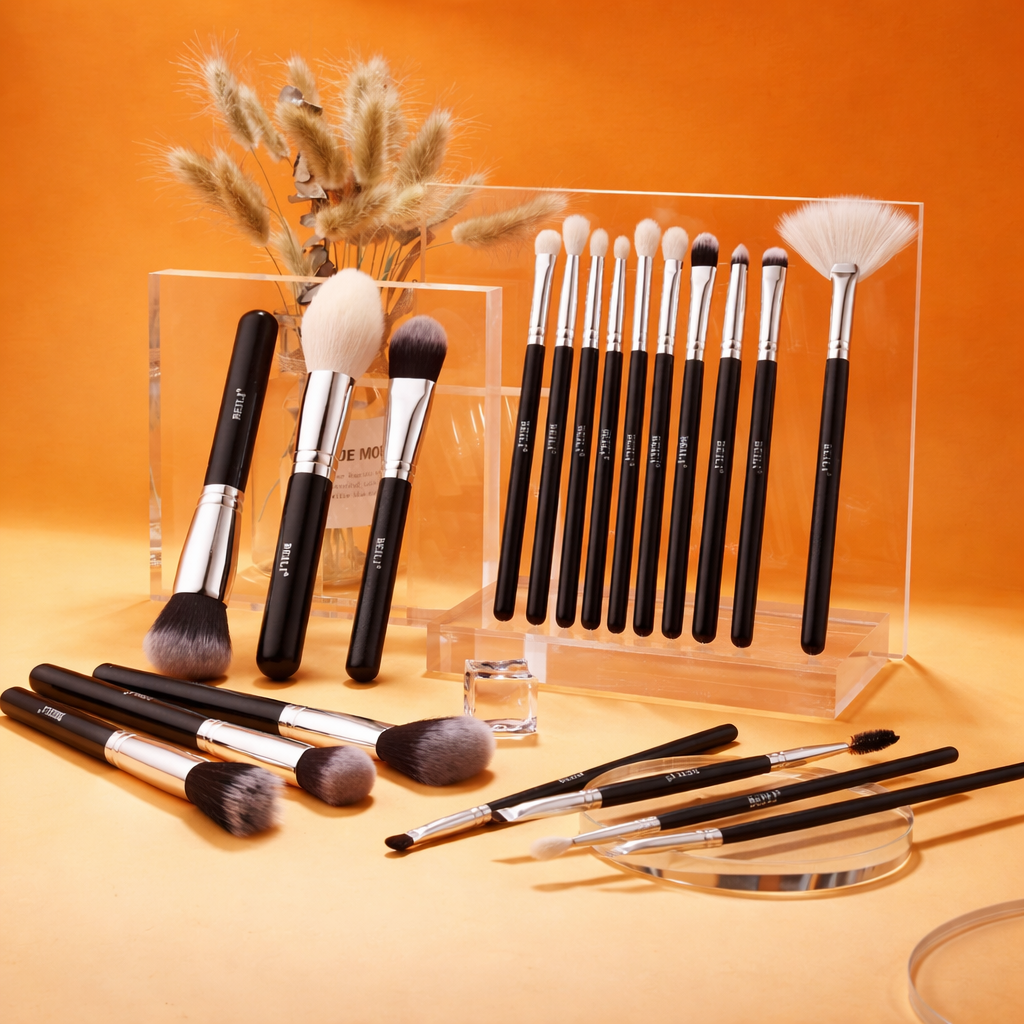 BEILI 20 Pcs Super Soft Makeup Brush Set – Professional, Versatile & Luxuriously Soft | Black